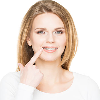 Attractive teenage girl smiling